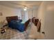 Bedroom featuring a ceiling fan, sliding glass door and plenty of space at 2544 Malabar Ave, Las Vegas, NV 89121