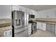 Well-equipped kitchen with stainless steel appliances, white cabinetry, and granite counters at 2558 Wiltshire Ave, Henderson, NV 89052
