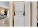 Convenient, stacked washer and dryer in the laundry area at 270 E Flamingo Rd # 131, Las Vegas, NV 89169