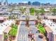 An aerial view of the community entrance, lush landscaping, and manned guardhouse at 4421 Alexis Dr # 429, Las Vegas, NV 89103