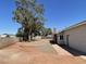 This backyard features ample space and drought-resistant landscaping at 5030 Salinaz Cir, Las Vegas, NV 89118