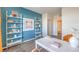 Inviting home office featuring natural light, stylish shelves, and a functional workspace at 551 Ruby Robin Ave # Lot 750, Henderson, NV 89011