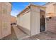 Exterior view of the storage shed in the backyard at 644 Wind Cave Ct, Henderson, NV 89012