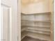 Walk-in pantry offering ample storage with multiple shelves for organized kitchen supplies at 9849 Ridge Hill Ave, Las Vegas, NV 89147