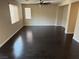 Living room with hardwood floors, and ceiling fan at 10118 Farmington Hall Ct, Las Vegas, NV 89129