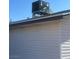 Exterior view of the home showing the air conditioning unit on the roof at 105 Huntly Rd, Las Vegas, NV 89145