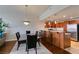 The dining area is conveniently located to the kitchen and breakfast bar seating at 150 Las Vegas Blvd # 2115, Las Vegas, NV 89101