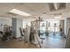 Well-equipped fitness center with treadmills, elliptical machines, and weightlifting equipment for residents at 150 Las Vegas Blvd # 2115, Las Vegas, NV 89101