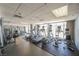Well-equipped fitness center with treadmills, elliptical machines, and weightlifting equipment for residents at 150 Las Vegas Blvd # 2115, Las Vegas, NV 89101