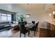 Inviting living room featuring stylish furniture, hardwood floors, and natural light with picturesque views at 150 Las Vegas Blvd # 2115, Las Vegas, NV 89101