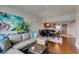 Open-concept living room flows into the dining area and kitchen, perfect for entertaining at 150 Las Vegas Blvd # 2115, Las Vegas, NV 89101