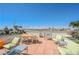 Outdoor patio with comfortable seating, dining table and a spectacular view of the cityscape at 150 Las Vegas Blvd # 2115, Las Vegas, NV 89101