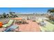 Outdoor patio with comfortable seating, dining table and a spectacular view of the cityscape at 150 Las Vegas Blvd # 2115, Las Vegas, NV 89101