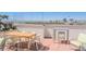 Outdoor patio with comfortable seating, dining table and a spectacular view of the cityscape at 150 Las Vegas Blvd # 2115, Las Vegas, NV 89101