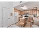 Bright kitchen with oak cabinets, stainless steel appliances, and an island at 2037 Merano Ct, Las Vegas, NV 89123