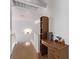 Upstairs landing with hardwood floors, a desk and drawers at 2037 Merano Ct, Las Vegas, NV 89123