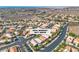 Aerial perspective of homes at 2271 Smokey Sky Drive with desert hills visible at 2271 Smokey Sky Dr, Henderson, NV 89052