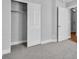 Bedroom featuring neutral walls, plush carpet and closet for storage at 2271 Smokey Sky Dr, Henderson, NV 89052