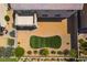Overhead shot of backyard featuring desert landscaping and an easy-to-maintain turf area at 2575 Hazelburn Ave, Henderson, NV 89044