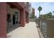 Spacious patio with a seating area and scenic views at 35 E Agate Ave # 208, Las Vegas, NV 89123