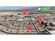 This aerial view highlights the community with nearby Mountain Falls Golf Club at 3964 E Marathon Dr, Pahrump, NV 89061