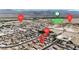 Aerial Community view showcasing nearby Mountain Falls Golf Club at 3964 E Marathon Dr, Pahrump, NV 89061