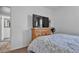 Bedroom features television, a chest of drawers, neutral walls, and carpet at 3964 E Marathon Dr, Pahrump, NV 89061