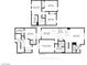 Detailed floor plan showcasing layout of this property's first floor, second floor, and basement at 4563 Townwall St, Las Vegas, NV 89115
