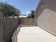 Side yard with potential for additional storage or garden at 4704 Wild Oak Way, North Las Vegas, NV 89031