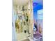 Contemporary bathroom with a glass-enclosed shower and modern toilet area, showcasing marble-like tile at 5568 Yellow Ash St, Las Vegas, NV 89118