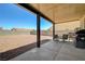 Large backyard features a covered patio, providing shade and an ideal entertainment area at 5730 Coleman St, North Las Vegas, NV 89031
