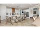 Spacious kitchen with large island, modern appliances, and open dining area at 7126 Mirkwood Ave, Las Vegas, NV 89178