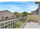 Outdoor patio offering a private view of the backyard and surrounding neighborhood at 7821 Red Leaf Dr, Las Vegas, NV 89131
