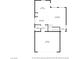 Detailed first floor plan showcases kitchen, garage and living room sizes at 8055 Tank Loop St, Las Vegas, NV 89166
