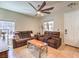 Comfortable living room with a ceiling fan and plush seating at 982 Sable Chase Pl, Henderson, NV 89011