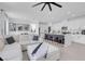 Open floor plan with large kitchen island, perfect for entertaining and Gathering living at 10292 Fragrant Apple Ct, Las Vegas, NV 89141
