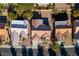 Aerial view of the residential neighborhood showcasing tile roofs at 10628 Mission Lakes Ave, Las Vegas, NV 89134