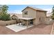 Outdoor patio featuring a concrete slab, covered area, and low-maintenance desert landscaping at 10952 Napa Ridge Dr, Las Vegas, NV 89144
