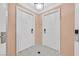 Hallway with two doors, creating a secure entrance to the residence at 135 E Harmon Ave # 1401, Las Vegas, NV 89109