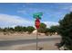 Street signs indicate the intersection of S. Gillespie St. & E. Shelbourne Ave. with a visible stop sign at 197 E Shelbourne Ave, Las Vegas, NV 89123