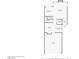 First story floorplan features kitchen, living room, dining room, and garage at 2062 Club Crest Way, Henderson, NV 89014