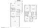 Combined First and Second story floorplan featuring garage, kitchen, bedrooms and bathrooms at 2062 Club Crest Way, Henderson, NV 89014