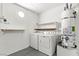 Laundry room with washer, dryer, water heater, and overhead lighting at 2062 Club Crest Way, Henderson, NV 89014