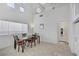 Bright, open dining area with tall ceilings, perfect for Gathering meals and gatherings at 3205 Rainmaker St, Las Vegas, NV 89129