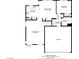 First floorplan with kitchen, living room, dining room, laundry, bath, bedroom, and garage layout at 3205 Rainmaker St, Las Vegas, NV 89129