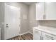 Functional laundry area with ample counter space and white cabinets at 326 Beethoven Ridge Dr, Henderson, NV 89011