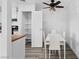Bright dining area with modern furnishings and a pantry for storage at 3923 Gogo Way # 106, Las Vegas, NV 89103