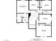 Floor plan of the second floor, highlighting the bedrooms and bathroom locations at 4330 Flandes St, Las Vegas, NV 89121