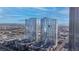 An aerial shot highlights this condominium community's prime location and architecture at 4575 Dean Martin Dr # 2607, Las Vegas, NV 89103