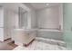 Bright bathroom with double sinks, a soaking tub, and marble accents for a luxurious feel at 4575 Dean Martin Dr # 2607, Las Vegas, NV 89103